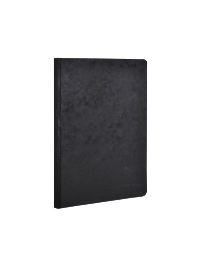 Libreta age-bag tapa cartulina lomo cosido rayado horizontal 96 hojas color negro 148x210 mm