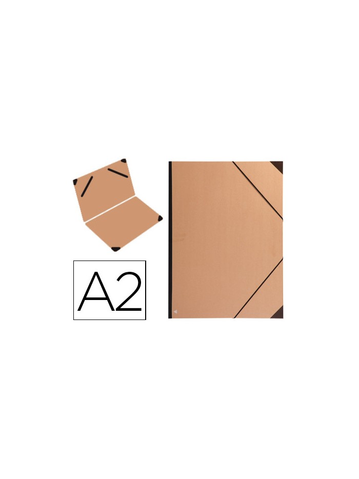 Carpeta planos clairefontaine din a2 con gomas kraft marron verjurado Carpeta planos clairefontaine din a2 con gomas kraft marron verjurado
