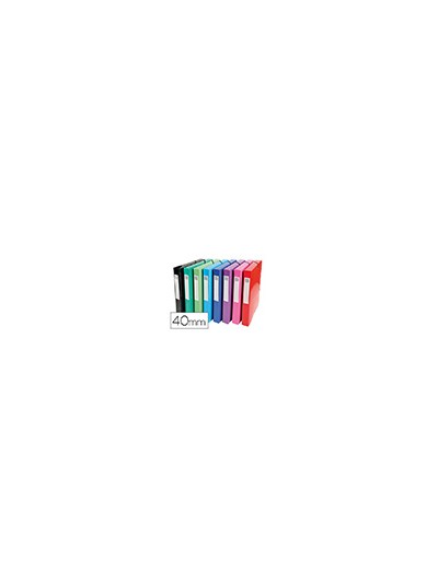 Carpeta proyectos carton compacto exacompta din a4 lomo 40 mm 600 g/m2 colores surtidos
