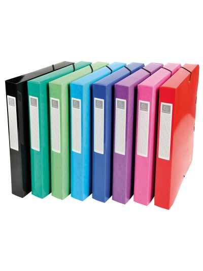 Carpeta proyectos carton compacto exacompta din a4 lomo 40 mm 600 g/m2 colores surtidos