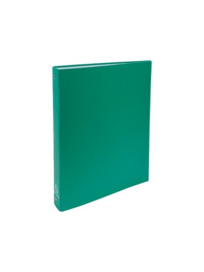 Carpeta de 4 anillas 30mm redondas exacompta din a4 carton forrado verde oscuro