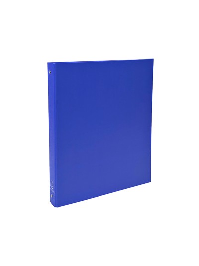 Carpeta de 4 anillas 30mm redondas exacompta din a4 carton forrado azul