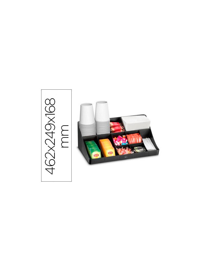 Bandeja organizadora cep con 11 compartimentos poliestireno color negro especial para snacks Bandeja organizadora cep con 11 compartimentos poliestireno color negro especial para snacks