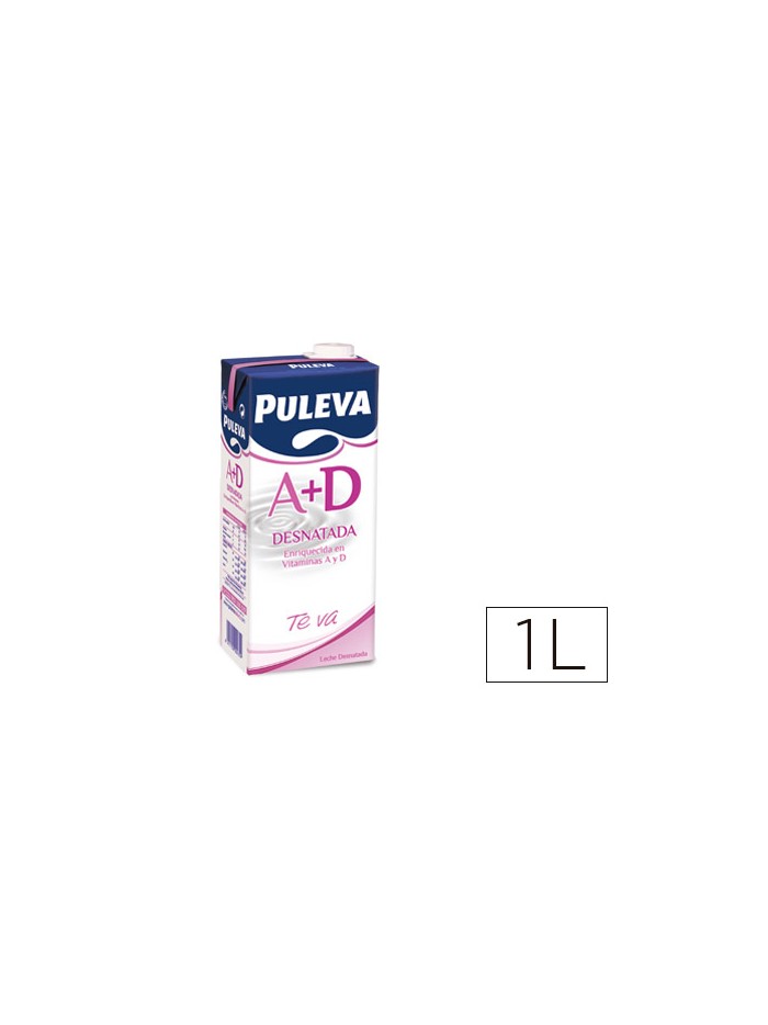 Leche puleva desnatada brik de 1 litro Leche puleva desnatada brik de 1 litro