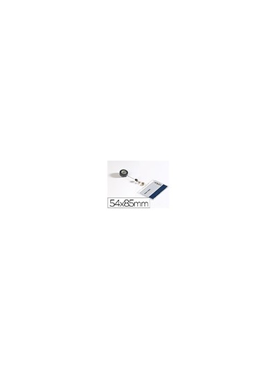 Identificador con cordon extensible durable uso vertical/horizontal 54x85 mm