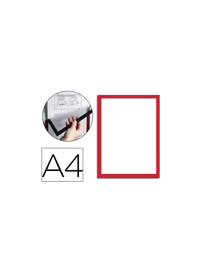 Marco porta anuncios durable magnetico din a4 dorso adhesivo removible para informacion de seguridad pack 5 unidades Marco porta anuncios durable magnetico din a4 dorso adhesivo removible para informacion de seguridad pack 5 unidades