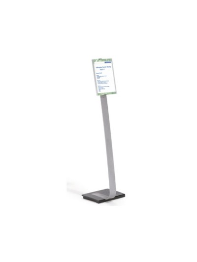 Expositor durable de suelo altura ajustable con panel frontal din a4 uso vertical/horizontal color