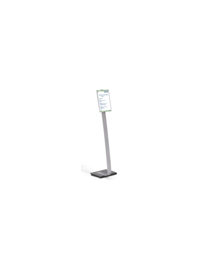 Expositor durable de suelo altura ajustable con panel frontal din a4 uso vertical/horizontal color Expositor durable de suelo altura ajustable con panel frontal din a4 uso vertical/horizontal color