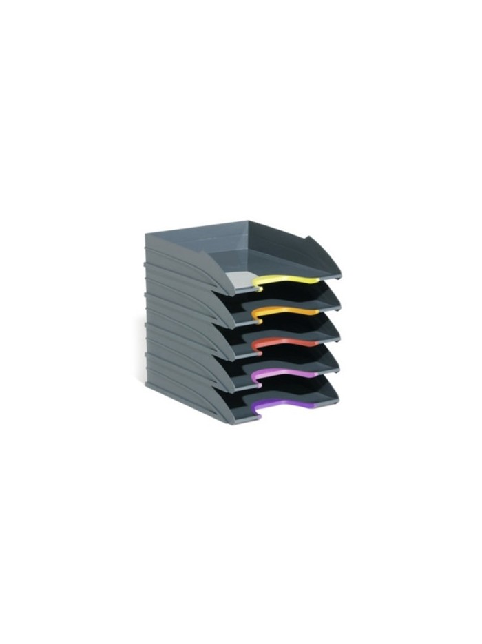 Bandeja sobremesa durable plastico reciclado blue angel gris 255x55x330 mm pack de 5 unidades Bandeja sobremesa durable plastico reciclado blue angel gris 255x55x330 mm pack de 5 unidades