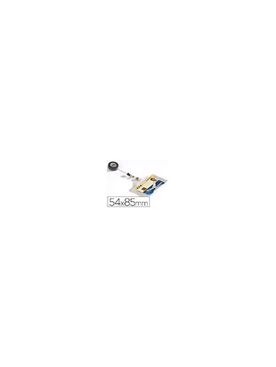 Identificador con cordon extensible durable uso vertical/horizontal 54x85 mm