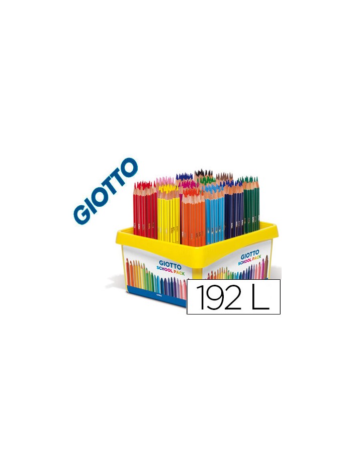 Lapices de colores giotto stilnovo school pack de 192 unidades 12 colores x 16 unidades Lapices de colores giotto stilnovo school pack de 192 unidades 12 colores x 16 unidades