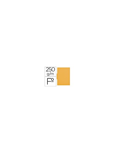 Subcarpeta cartulina gio folio pestaña central 250 g/m2 amarillo