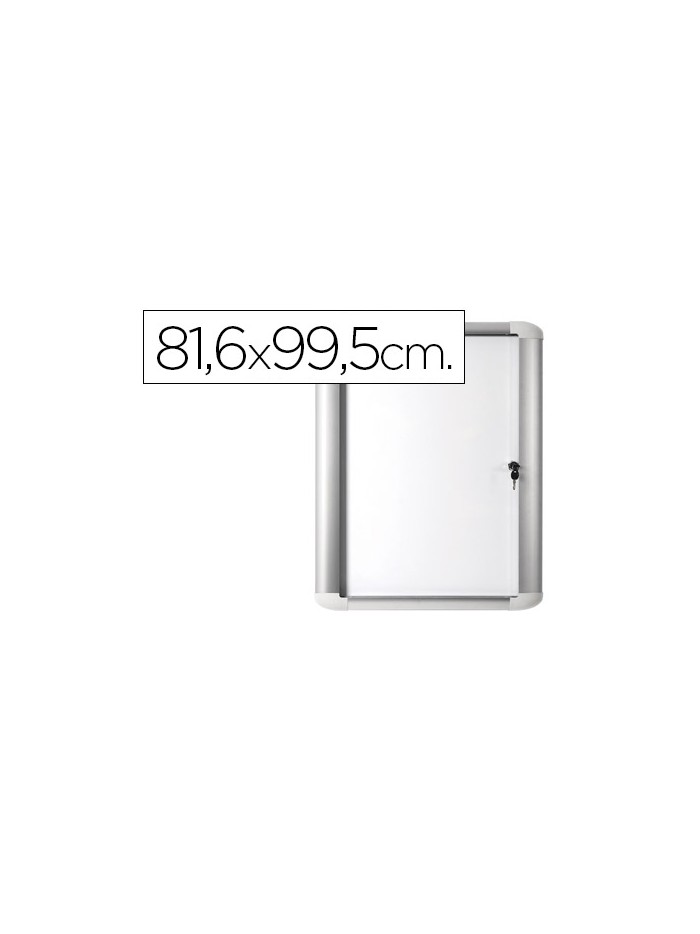 Vitrina de anuncio bi-office magnetica 816x995 mm para exterior con marco de aluminio y cerradura Vitrina de anuncio bi-office magnetica 816x995 mm para exterior con marco de aluminio y cerradura