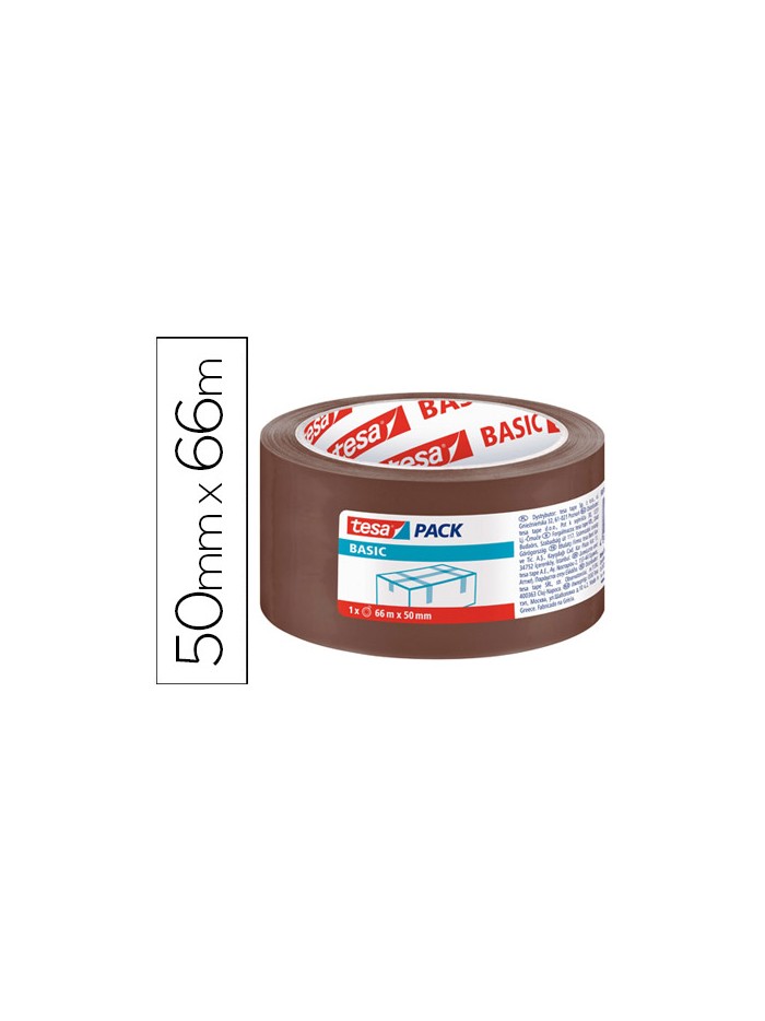 Cinta adhesiva tesa marron basic 66 mt x 50 mm para embalaje Cinta adhesiva tesa marron basic 66 mt x 50 mm para embalaje