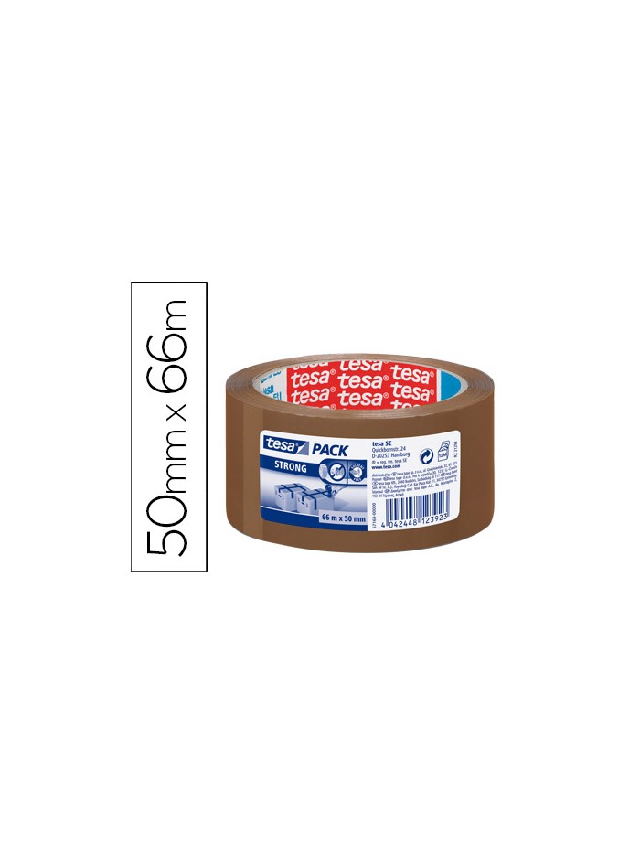 Cinta adhesiva tesa marron strong 66 mt x 50 mm para embalaje bajo ruido Cinta adhesiva tesa marron strong 66 mt x 50 mm para embalaje bajo ruido