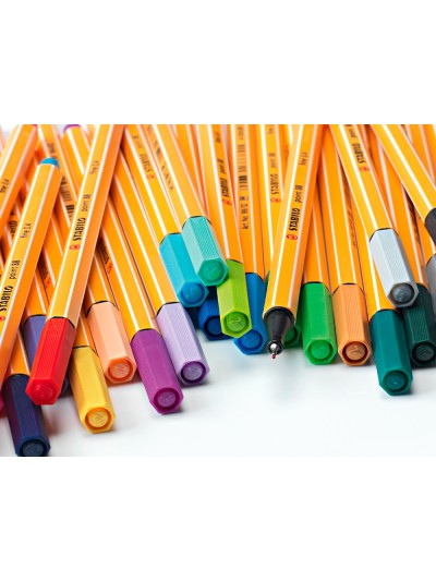 Rotulador stabilo punta de fibra point 88 zebrui estuche de 20 unidades colores neon surtidos