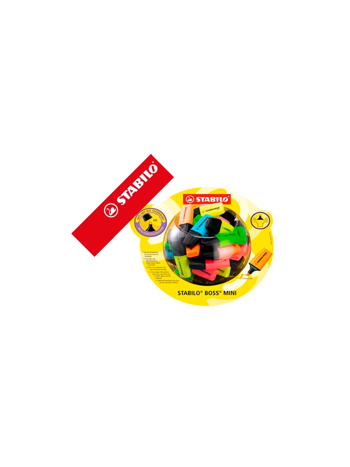 Rotulador stabilo boss mini fluorescente expositor bombonera de 50 unidades colores surtidos Rotulador stabilo boss mini fluorescente expositor bombonera de 50 unidades colores surtidos