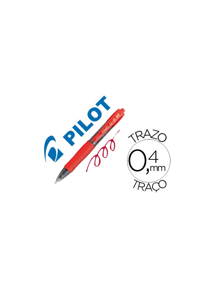 Boligrafo pilot g-2 pixie rojo tinta gel retractil sujecion de caucho Boligrafo pilot g-2 pixie rojo tinta gel retractil sujecion de caucho