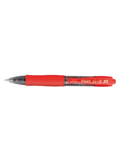 Boligrafo pilot g-2 pixie rojo tinta gel retractil sujecion de caucho