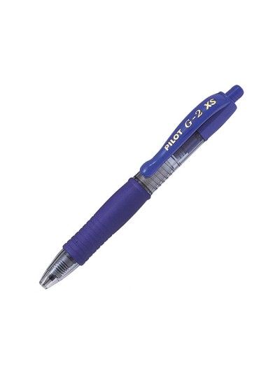 Boligrafo pilot g-2 pixie azul tinta gel retractil sujecion de caucho
