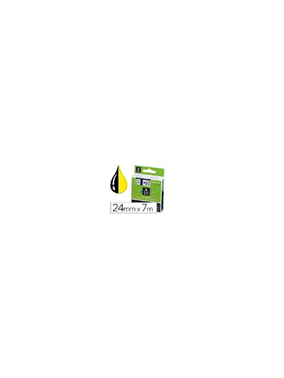 Cinta dymo 1000 negro-amarillo 24 mm x 7 m d1