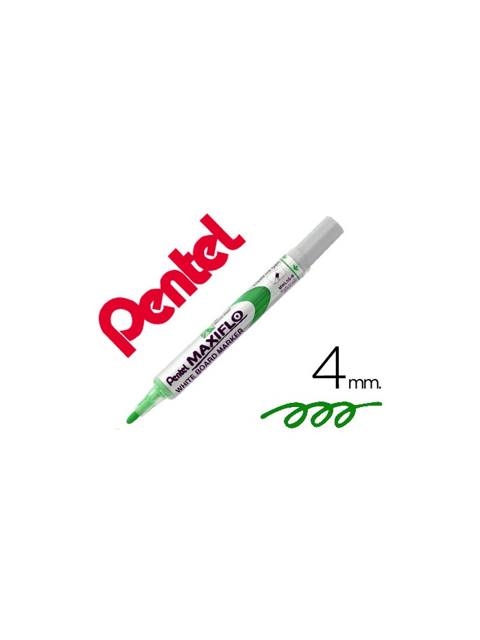 Rotulador maxiflo pentel para pizarra blanca color verde Rotulador maxiflo pentel para pizarra blanca color verde