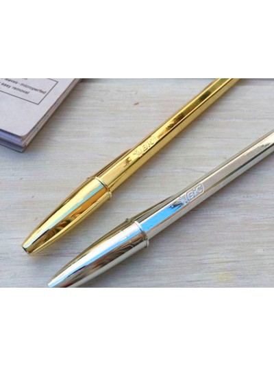 Boligrafo bic cristal celebration oro tinta azul unidad
