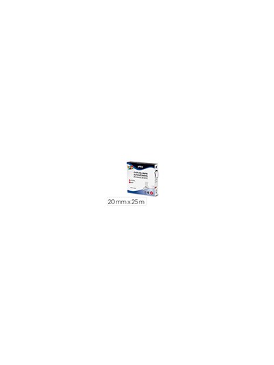 Cinta de cierre adhesiva plico velcro blanco 20mm x 25m