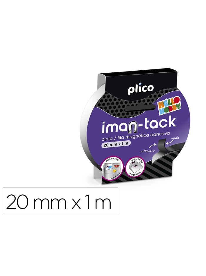 Cinta adhesiva plico imantada 20mm x 1m Cinta adhesiva plico imantada 20mm x 1m