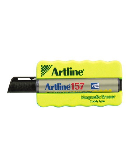 Borrador artline pizarra blanca magnetico con rotulador ek-157 negro
