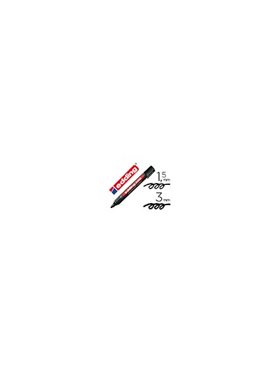 Rotulador edding marcador permanente 300 negro punta redonda 1,5-3 mm recargable