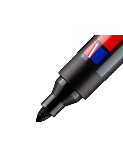 Rotulador edding marcador permanente 300 negro punta redonda 1,5-3 mm recargable