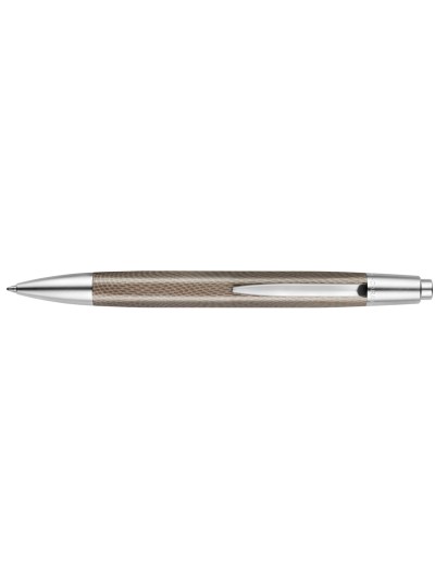 Boligrafo caran d'ache alchemix cuerpo piel de reptil adornos cromados brillante con estuche punta