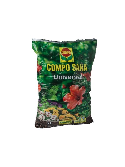 Sustrato compo universal para plantas de interior y exterior saco de 5 litros