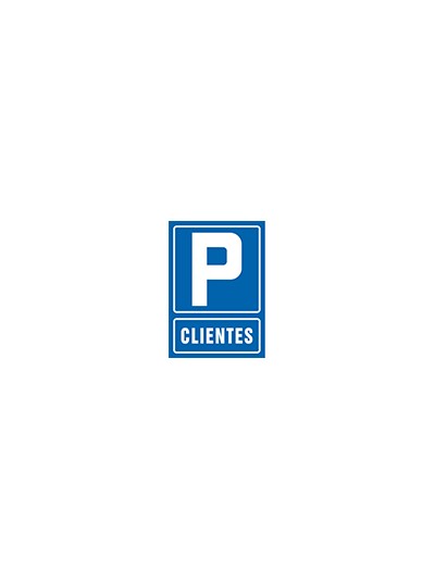 Pictograma syssa señal de parking clientes en pvc 210x297 mm