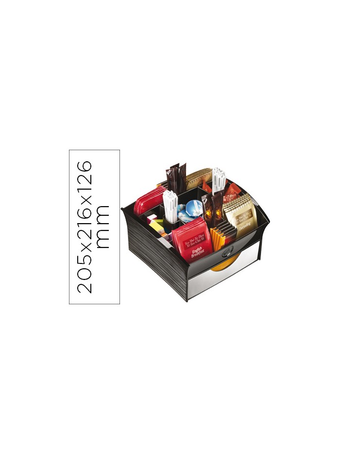 Bandeja organizadora cep con 9 compartimentos poliestireno color negro especial para snack 205x216x126 mm Bandeja organizadora cep con 9 compartimentos poliestireno color negro especial para snack 205x216x126 mm