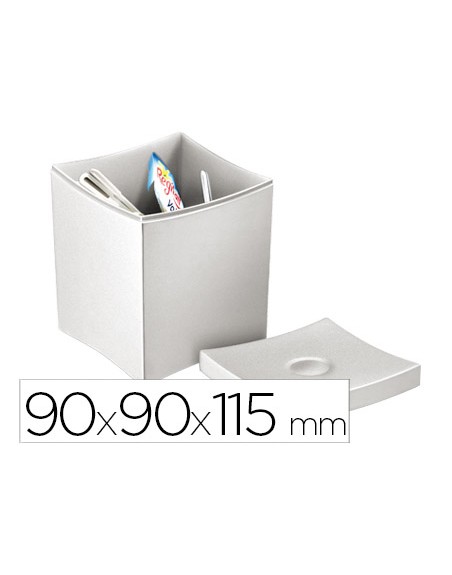 Caja para infusiones cep con tapa desmontable poliestireno 90x90x115 mm