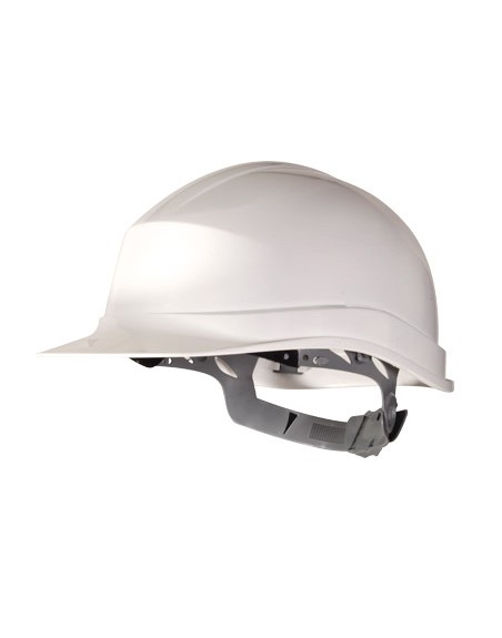 Casco de proteccion deltaplus polietileno especial para obra y trabajos electricos de baja tension color blanco