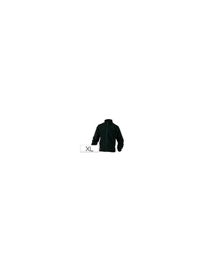 Chaqueta deltaplus polar con cremallera 2 bolsillos color negro talla xl