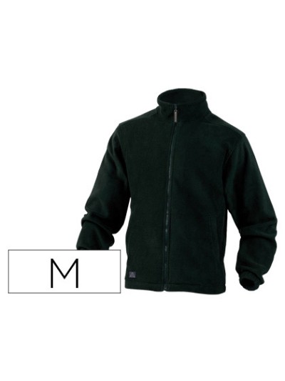 Chaqueta deltaplus polar con cremallera 2 bolsillos color negro talla m