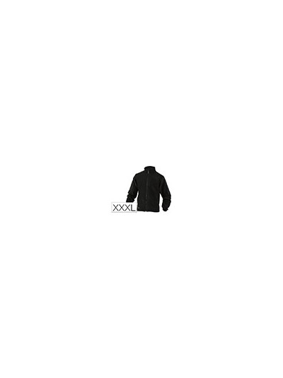 Chaqueta deltaplus polar con cremallera 2 bolsillos color negro talla 3xl