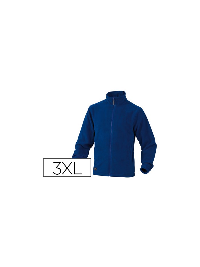 Chaqueta deltaplus polar con cremallera 2 bolsillos color azul talla 3xl Chaqueta deltaplus polar con cremallera 2 bolsillos color azul talla 3xl