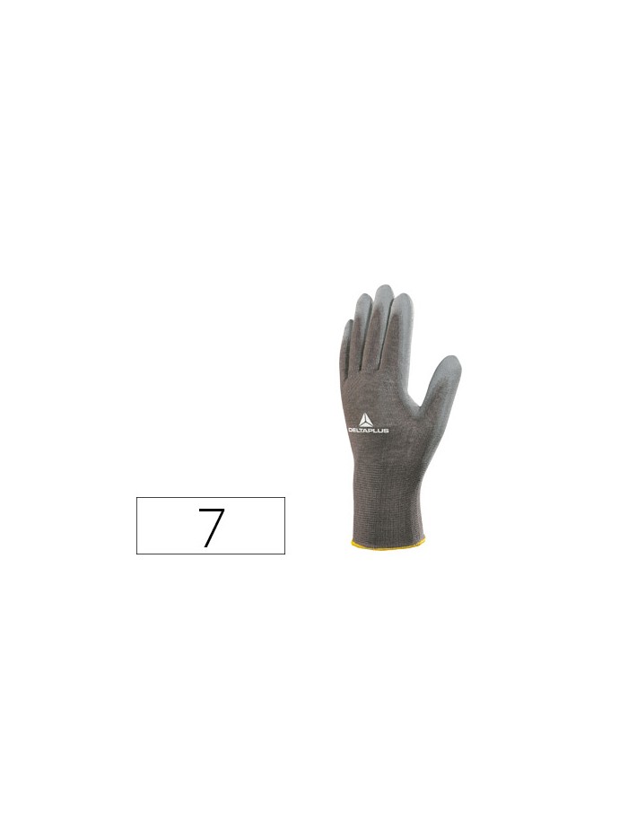 Guantes deltaplus poliester antideslizante lavable especial para manipulacion y manutencion gris talla 7 Guantes deltaplus poliester antideslizante lavable especial para manipulacion y manutencion gris talla 7