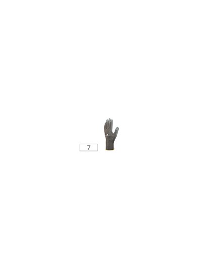 Guantes deltaplus poliester antideslizante lavable especial para manipulacion y manutencion gris talla 7