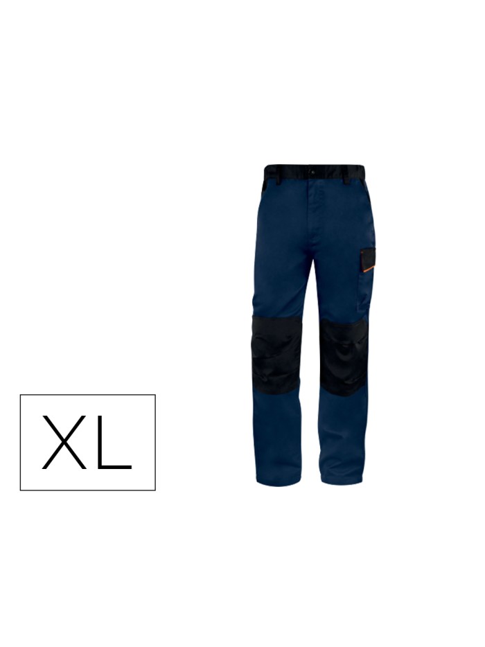Pantalon de trabajo deltaplus cintura ajustable 5 bolsillos color azul naranja talla xl naranja talla xl Pantalon de trabajo deltaplus cintura ajustable 5 bolsillos color azul naranja talla xl naranja talla xl