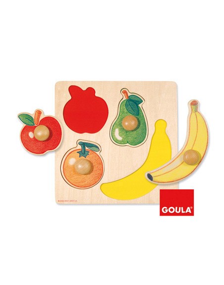 Puzle diset frutas 4 piezas
