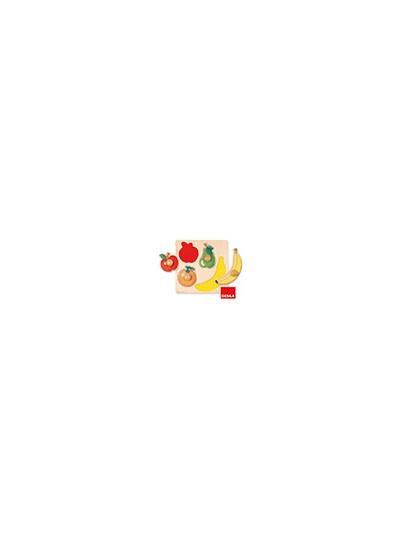 Puzle diset frutas 4 piezas