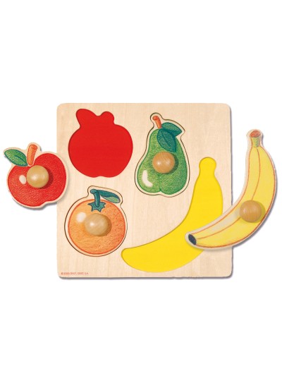 Puzle diset frutas 4 piezas