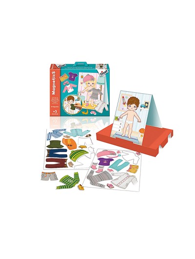 Juego diset didactico magnetico vestir niño-niña
