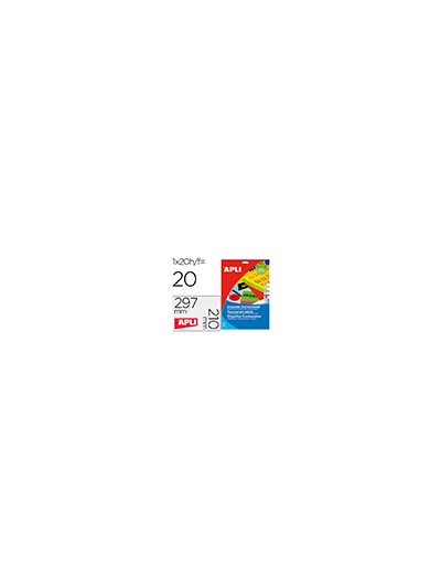 Etiqueta adhesiva apli 02881 210x297 mm para fotocopiadora laser caja con 20 hojas din a4 verde